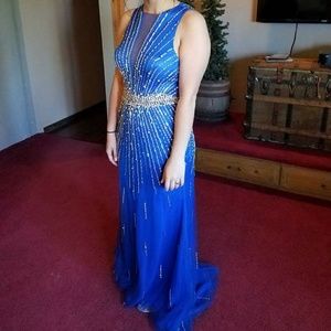 Beautiful Aqua Blue PROM Dress